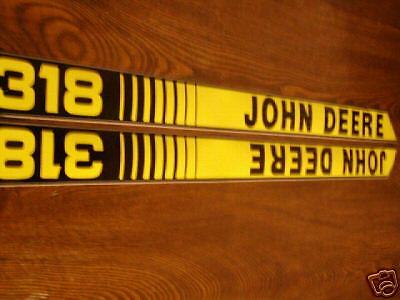 John Deere New 318 Hood Decals