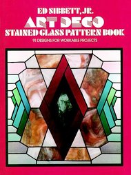 Art Deco Stained Glass Pattern Book by Ed Sibbett (1977)