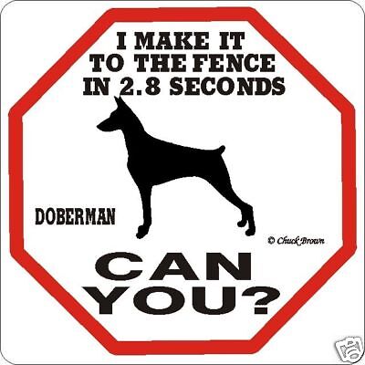 Doberman 2.8 Fence Sign Many More Pet ...