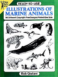 Ready-To-Use Illustrations of Marine Animals by Bob Giuliani (1995, Paperback)