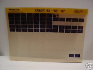 Microfiche for honda motorcycle #1