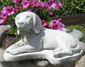 cement beagle statue