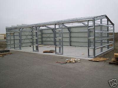 Steel Metal 2 Car Garage with Shop Area Building Kit 864 Sq | eBay