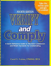 Verify and Comply by Carol S. Cairns (2007, Paperback, Spiral)