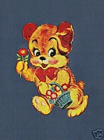 Teddy Teddybear Nursery Crafts Decals Transfers x 5
