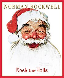 Deck the Halls by Norman Rockwell, Public Domain (2008, Reinforced Hardcover)