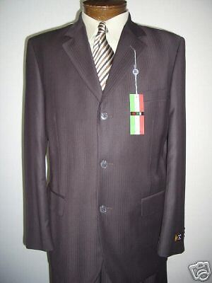 MENS TONE ON TONE BROWN DRESS SUIT SIZE 36S NEW SUITS  