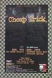 CHEAP TRICK 2000 DENVER & COLORADO SPGS. CONCERT POSTER  