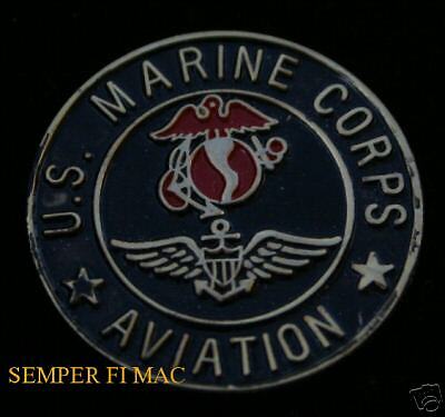 AUTHENTIC US MARINE AVIATION PILOT WING EGA HAT PIN  