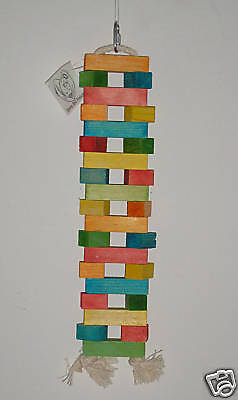 PFBT Bird Toy Parts Parrot Toys Wood Ladder Med  