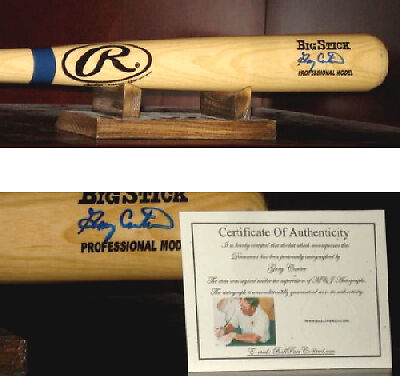  Gary Carter Autographed Bat HOF w Proof