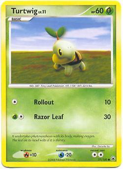 POKEMON CARD TURTWIG 77/100 DIAMOND PEARL MAJESTIC DAWN  