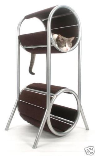 Cat Condo Tree House Espresso Double Tower Large
