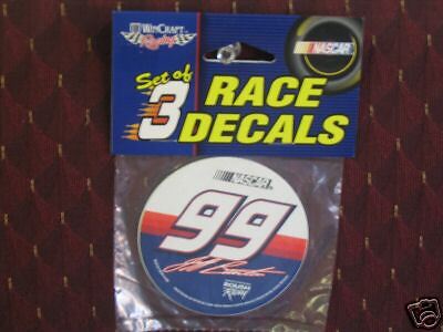 Jeff Burton Nascar decals stickers set of 3  