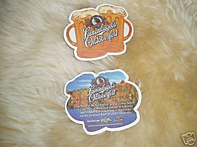 leinenkugels october fest oktober beer coaster new   