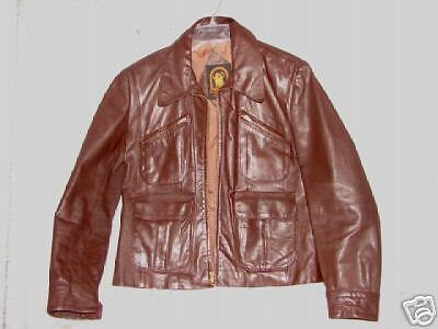 BEAUTIFUL RETRO VINTAGE LEATHER JACKET ~ EL TORO BRAVO COAT ~ EUROPEAN 