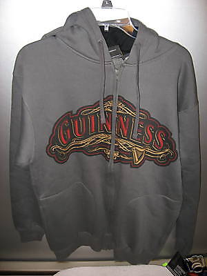 GUINNESS BEER HOODED JACKET SWEATSHIRT SIZE MEDIUM NWT  