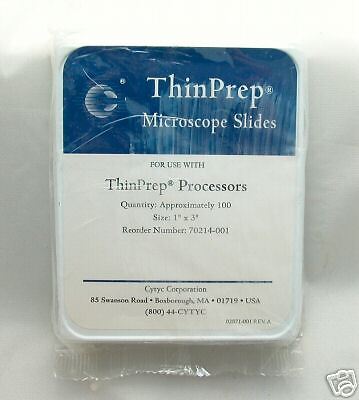 CYTYC ThinPrep Microscope Slides 100 NIB 1 x 3  