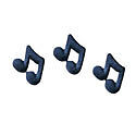 Sugar Decorations Cookie Cupcake MUSIC NOTE 12 ct  