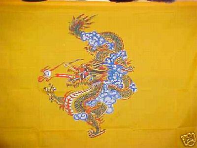 CHINESE YELLOW DRAGON FLAG  