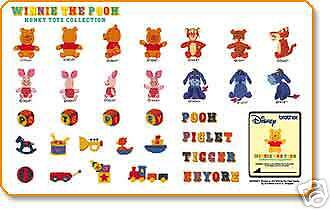 New Brother Disney Winnie Pooh Honey Toys Design Card  