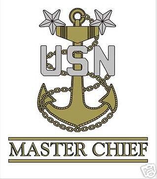 NAVY MASTER CHIEF PETTY OFFICER STICKER WINDOW DECAL  