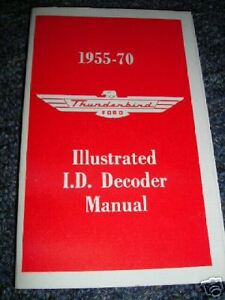 1955 Ford thunderbird vin decoder #8