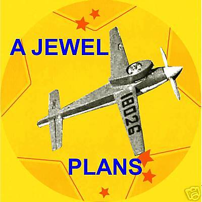 VINTAGE MODEL AIRPLANE PLAN SPEED A JEWEL PLANS  