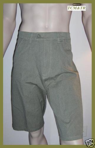 Mens Planet Earth Heath Short NWT Size 34 Green $54  