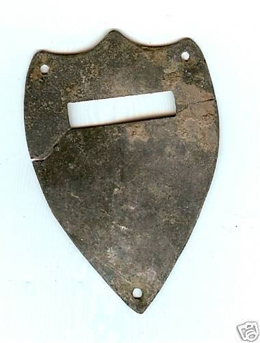 Civil War Saddle Shield, Dragoon Saddle ?, NM   2955  