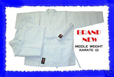 WHITE 8 Oz. Karate Uniform Gi Size 0 Martial Arts NEW  
