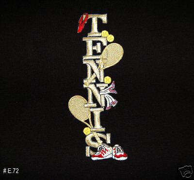 1PC~TENNIS RACKETS BALLS~IRON ON EMBROIDERED APPLIQUE  