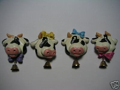 Magnet   Cow Head with Bell (4pcs)   Item#4486  