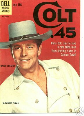 COLT .45 TV COMIC BOOK #5 PHOTO COVER WAYDE PRESTON F  