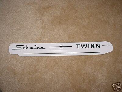 DECALS FOR SCHWINN TWINN BICYCLE CHAIN GUARD NEVER USED  