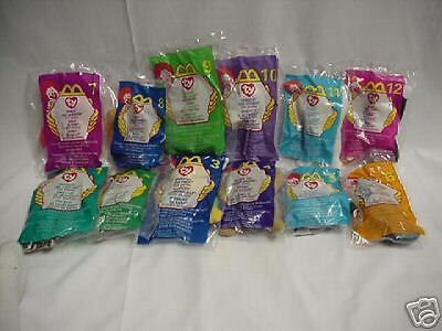 McDonalds TY Teenie Beanie Babies 1999 set of 12 MIP  