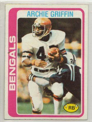 1978 TOPPS #55 ARCHIE GRIFFIN CINCINNATI BENGALS EX/MT  