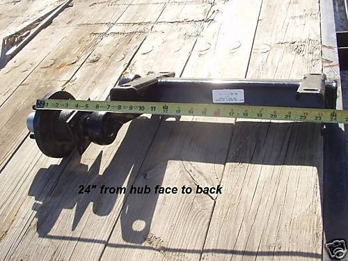 3500# Torsion Axle Stub RV Trailer Camper (1750# ea)  