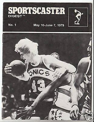 JACK SIKMA Rick Mears+ 1979 SPORTSCASTER DIGEST BOOK #1  