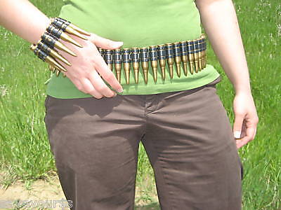 Plastic Toy Fake Ammo Bullet Belt Bandolier Military Army Soldier Costume Prop