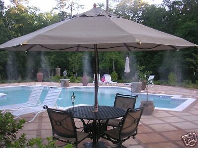 Outdoor Patio Fog Misting Cooling System Mist Nozzles  