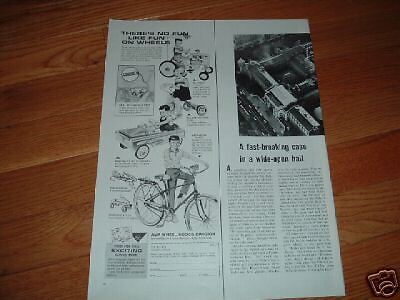 1964 AMF Wheels Ad AMFlite Cobra Bicycle Wagons etc  