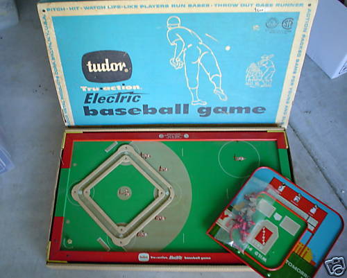 BIG Vintage Metal 1950s Tudor Tru Action Baseball Game  
