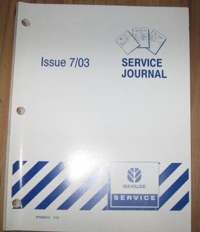 New Holland Service Journal Issue 7/03 5610S Tractor  