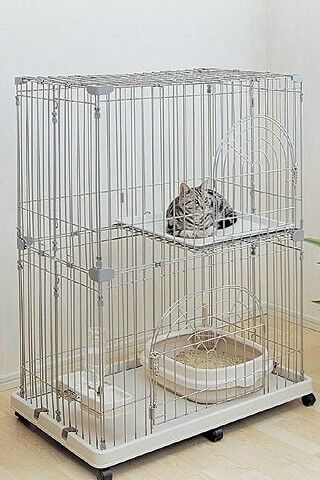 IRIS Wire Tower Small Animal Cage   Cat Cage PEC 902  