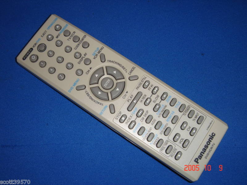 Panasonic 076N0HR010 DVD/VCR/TV Combo Remote S575  