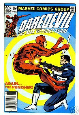 DAREDEVIL #183   PUNISHER APP   FRANK MILLER ART  1982  