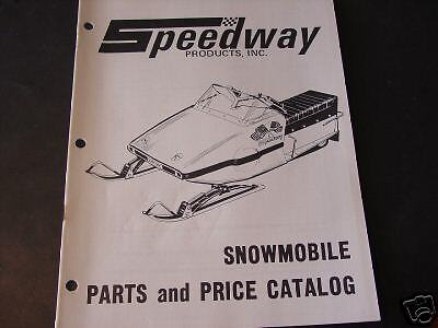 SPEEDWAY SNOWMOBILE PARTS & PRICE CATALOG  