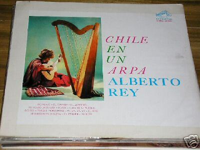 ALBERTO REY Chile en un arpa HARP folk VG LP  