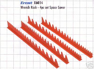 Ernst Wrench Rack Spanner Organizer 4 Piece Set E6014  